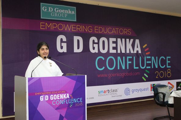 Spiritual teacher BK Shivani delivered lecture at GD Goenka University