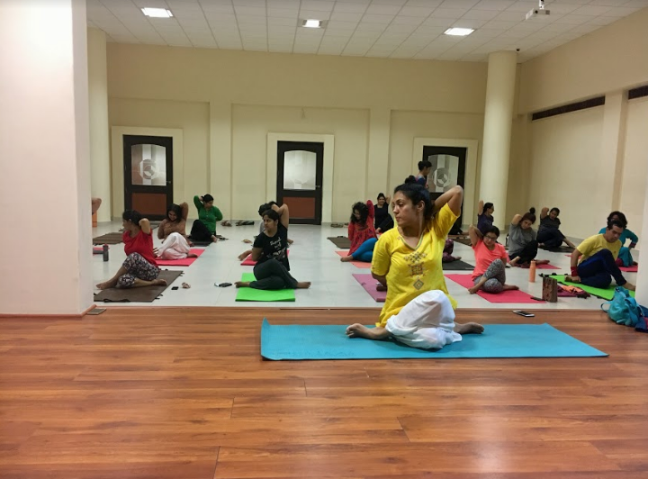 Workshop on Yoga, Pranayama and Shudhikriya organised at School of Education, G D Goenka University