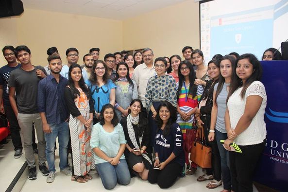 Learning session with Ms. Sonal Mehrorta Kapur, Anchor and Associate Editor from NDTV at GD Goenka School of Communication