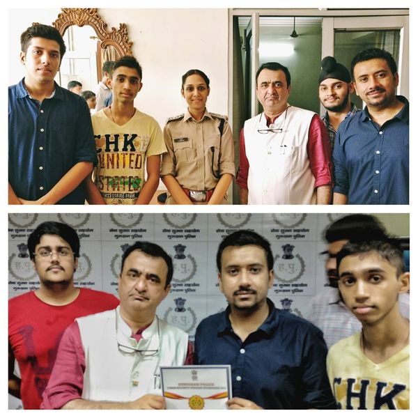 4 Goenkan students get trained on “Cyber Security” by experts at Cyber Cell Gurugram