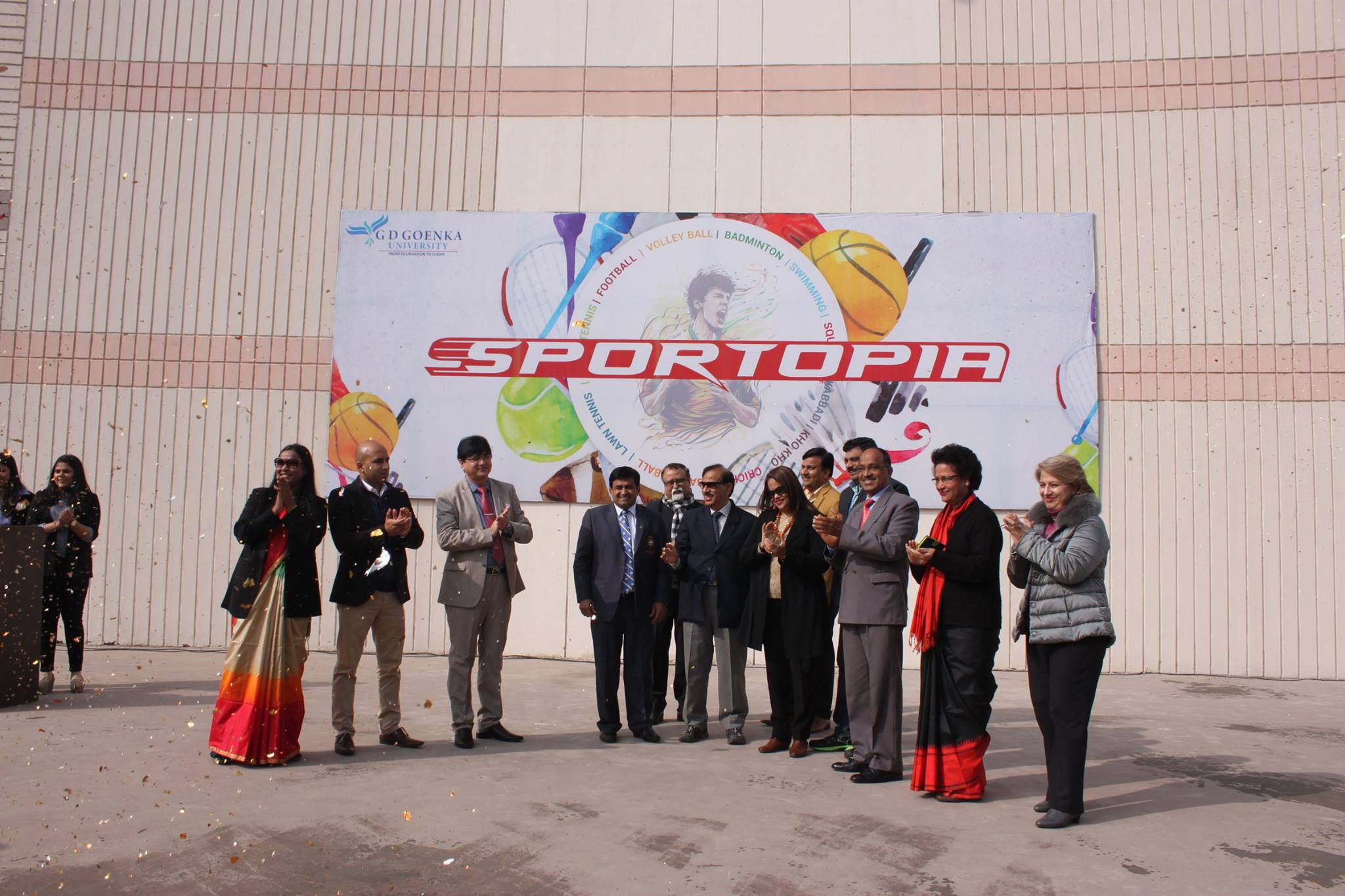 Sportopia 2017 opens with great excitement and fanfare at G.D.Goenka University