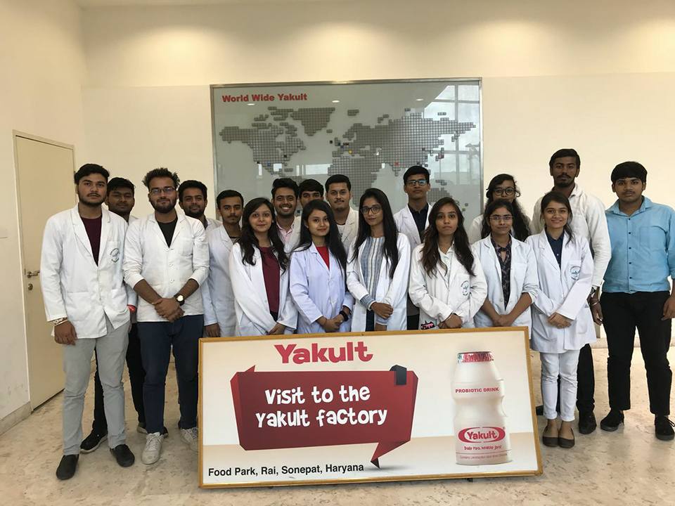Visit to Yakult Danone – by B.Sc. MLT students and  B.Sc. Nutrition and Health