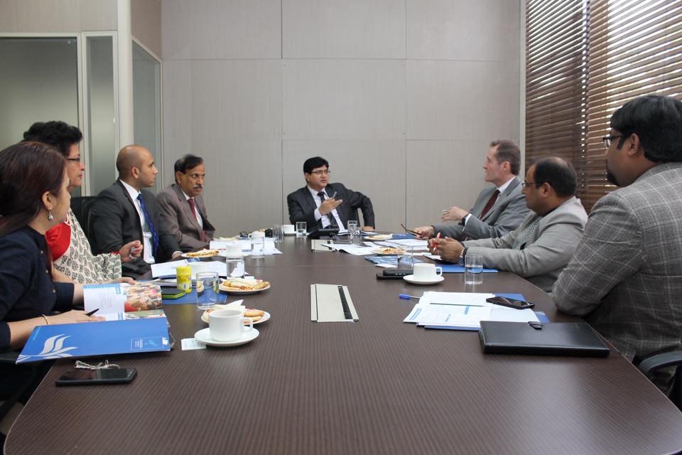 Delegates from Vancouver Island University visit GD Goenka University