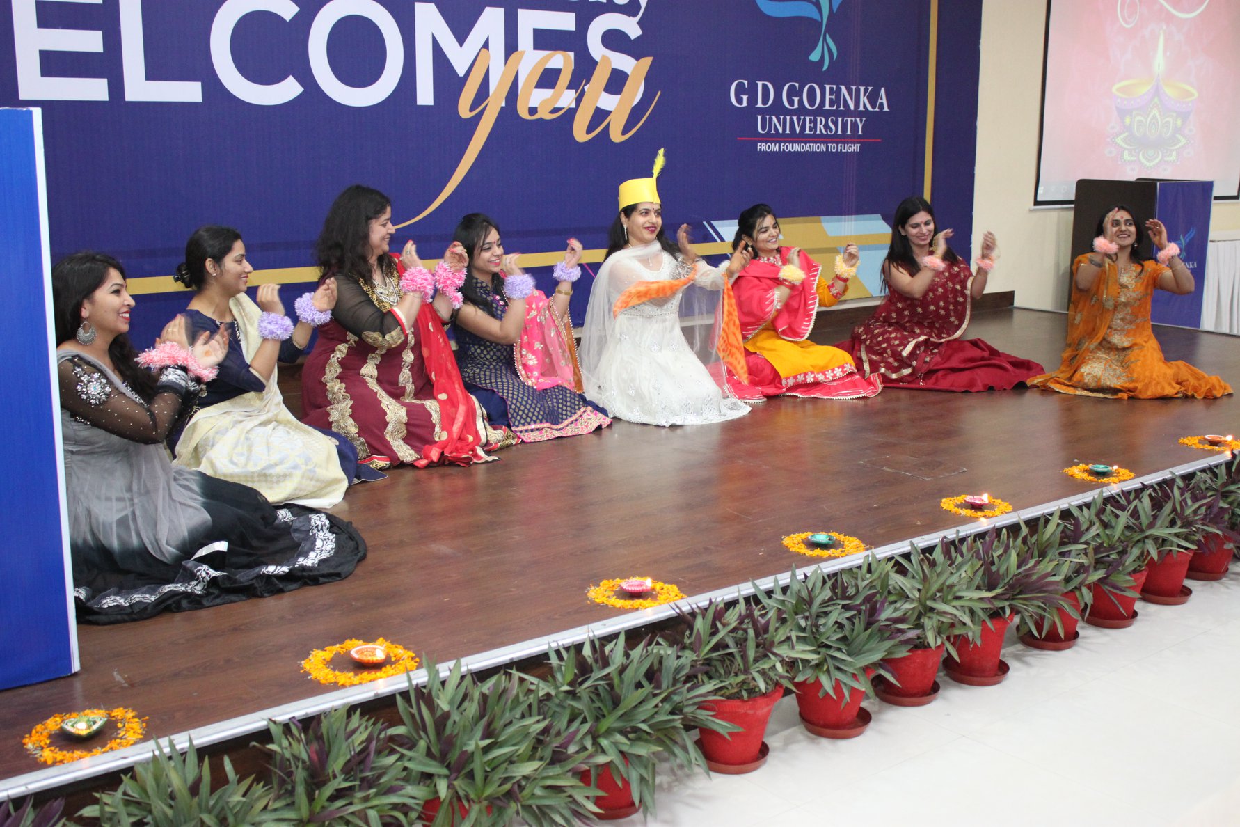 Diwali Celebrations at School of Education G D Goenka University