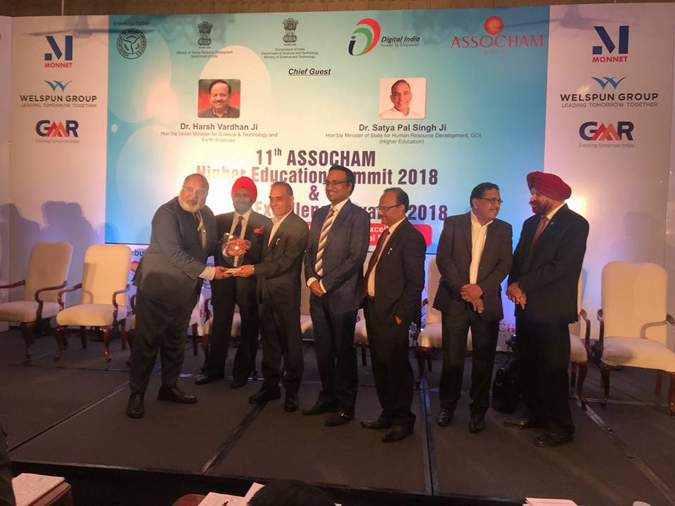 GD Goenka University awarded as Best Upcoming Private University in India by ASSOCHAM