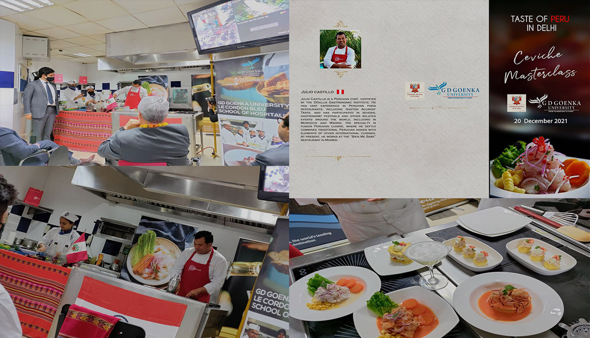 Master class on Peruvian classic food with Celebrity Peruvian Master Chef Julio Castillo