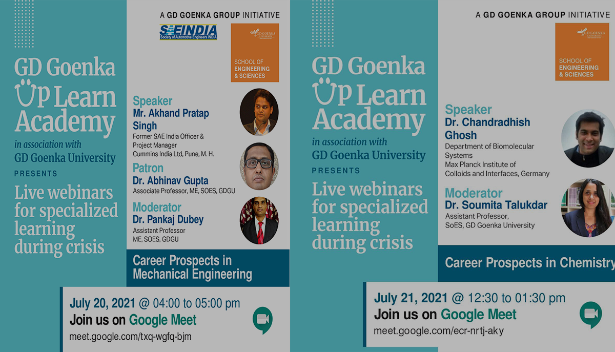 WEBINAR ON “Career Prospects in Mechanical Engineering” 20 July 2020 at 4:00 PM