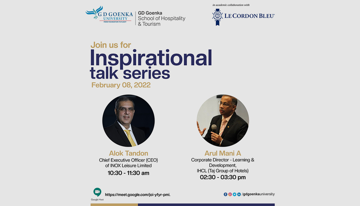 Inspirational talk series LCBSoHT 8th Feb, 2022