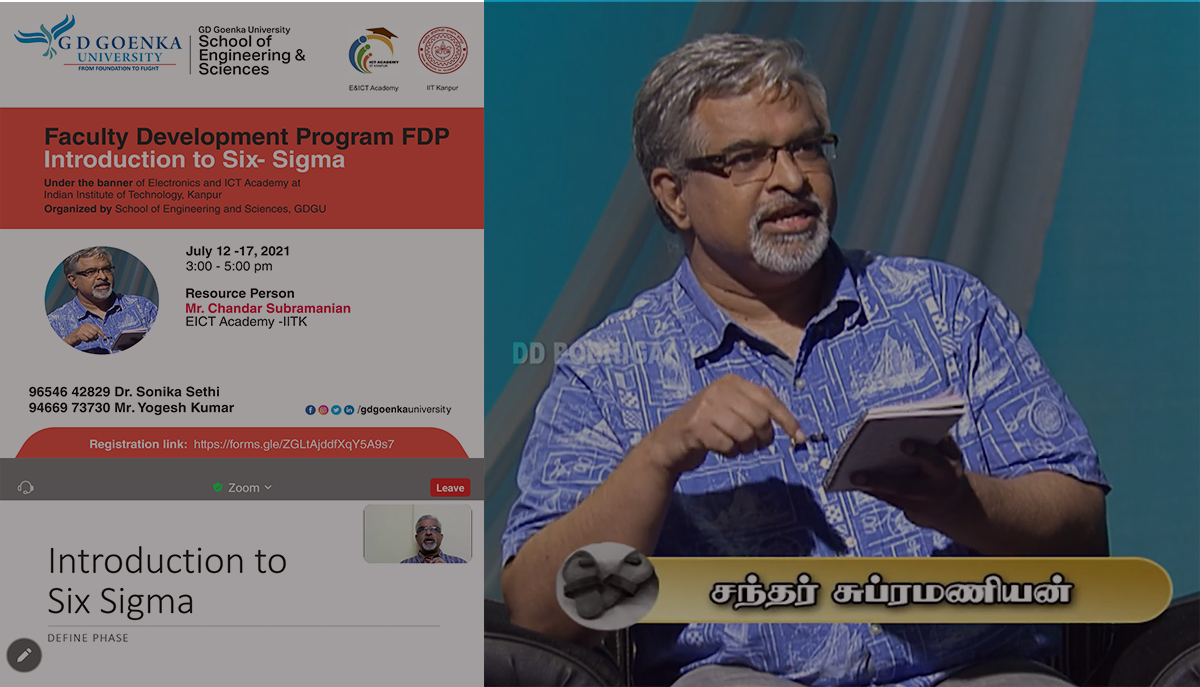 Faculty Development Program on Introduction to six-sigma