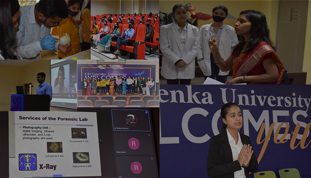 The 2 Days Student Development Program on ‘Exploring Forensic Science’ conducted on October 12-13, 2021).