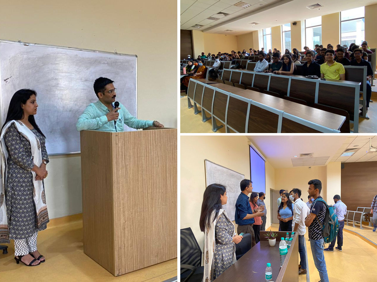 SoES organized a talk on 'Group Discussion'. 