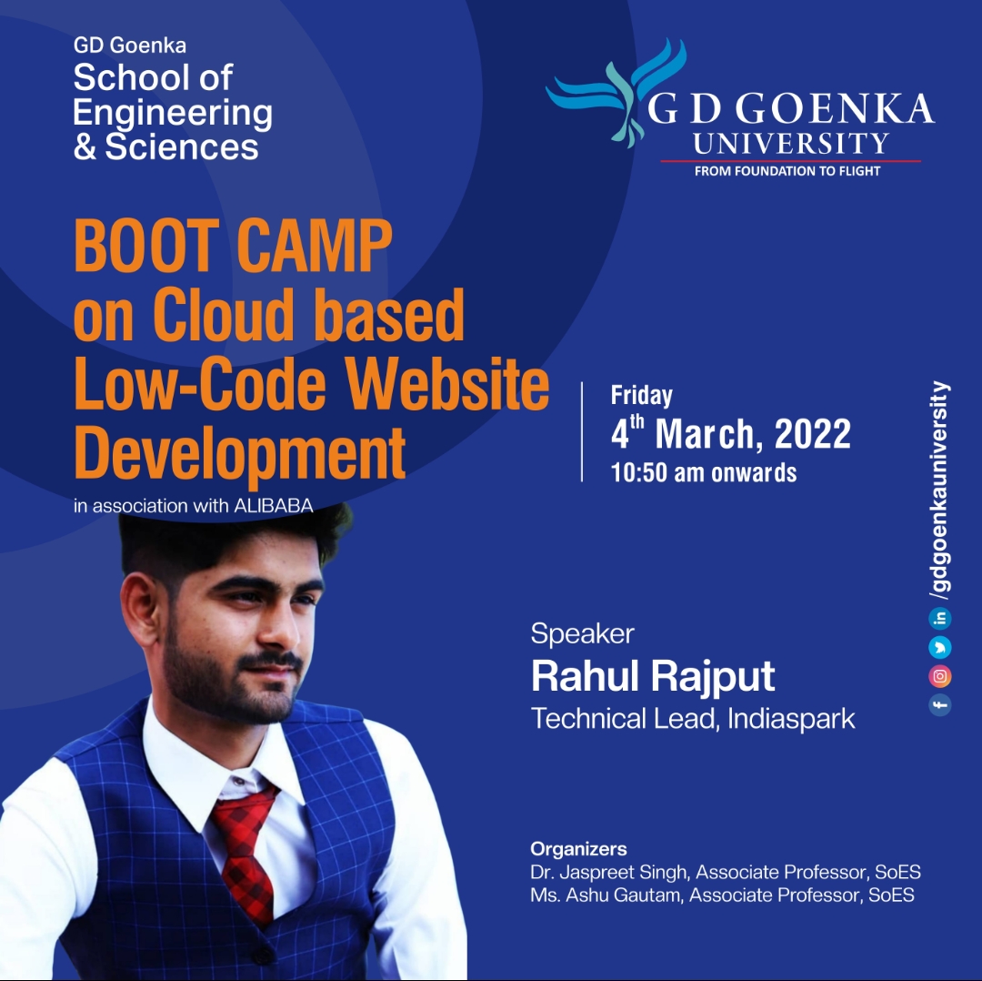 Boot camp on Cloud Low Code Development  in association with Alibaba