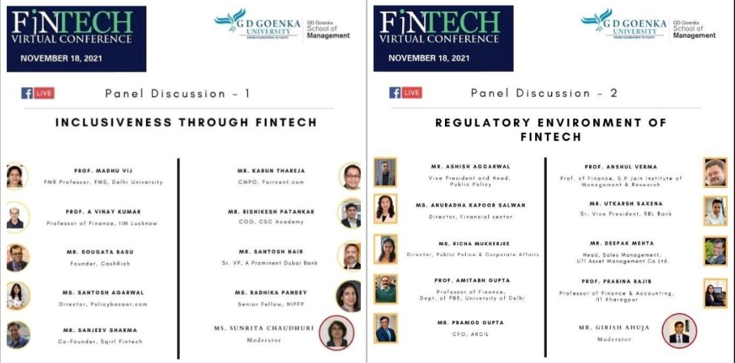 First FinTech Conference through virtual mode.