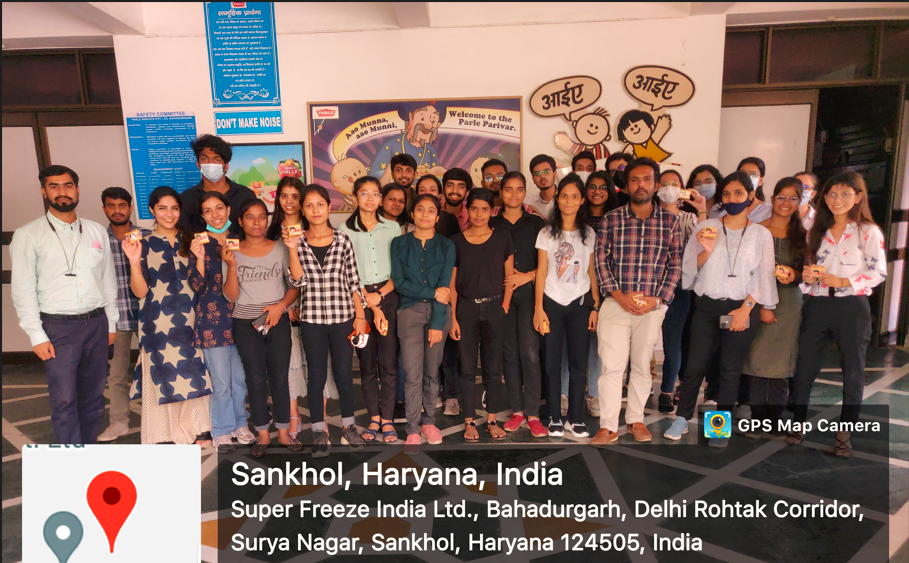 Industrial visit at Parle Products