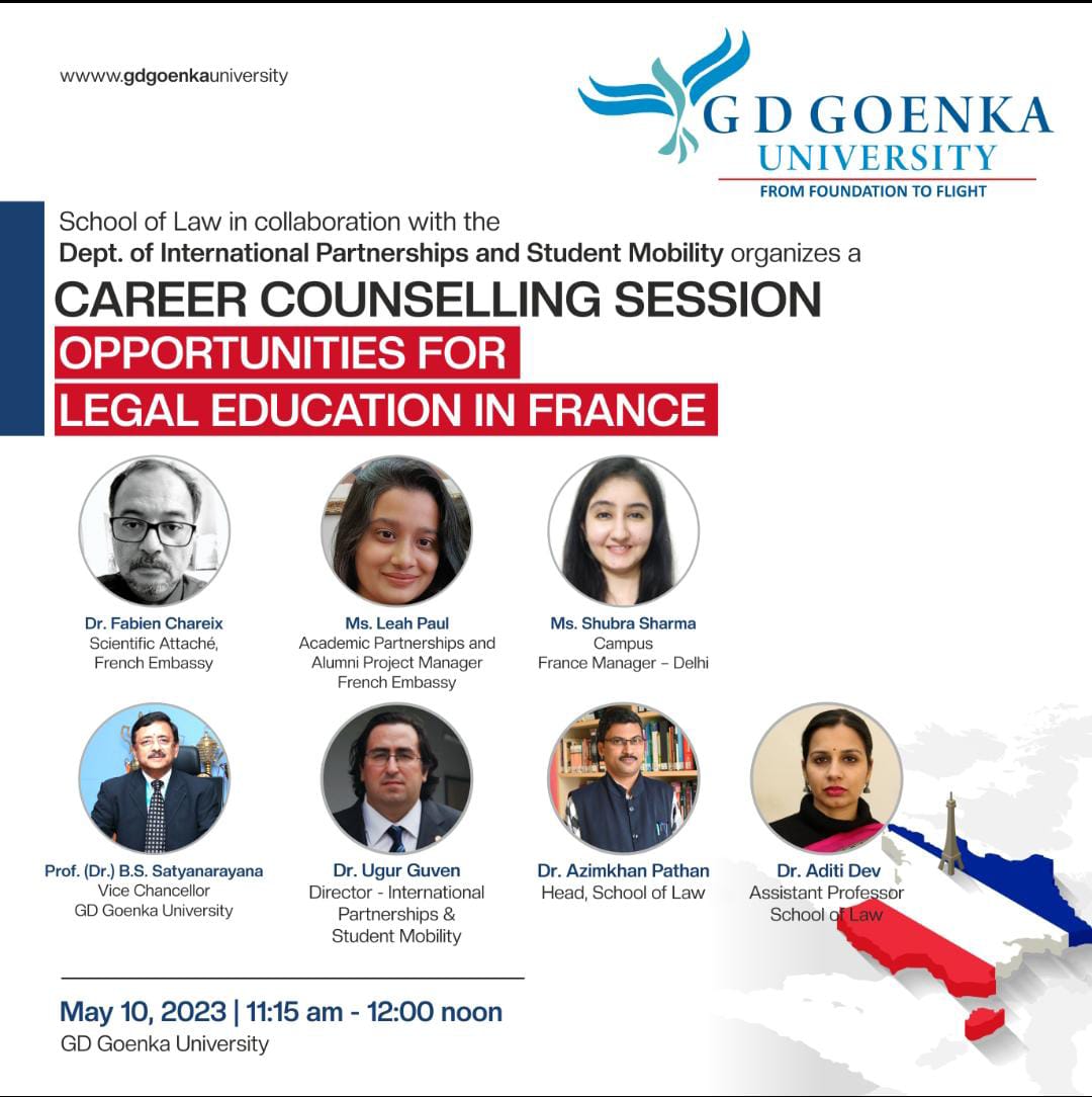 Career Counselling Session on Opportunities for Legal Education in France