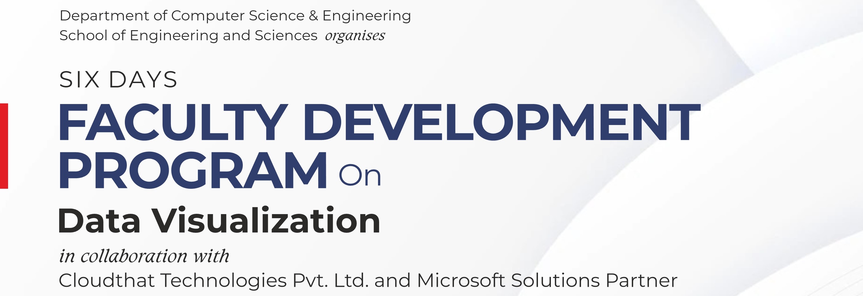 Unlocking Insights: Six Days Faculty Development Program on Data Visualization