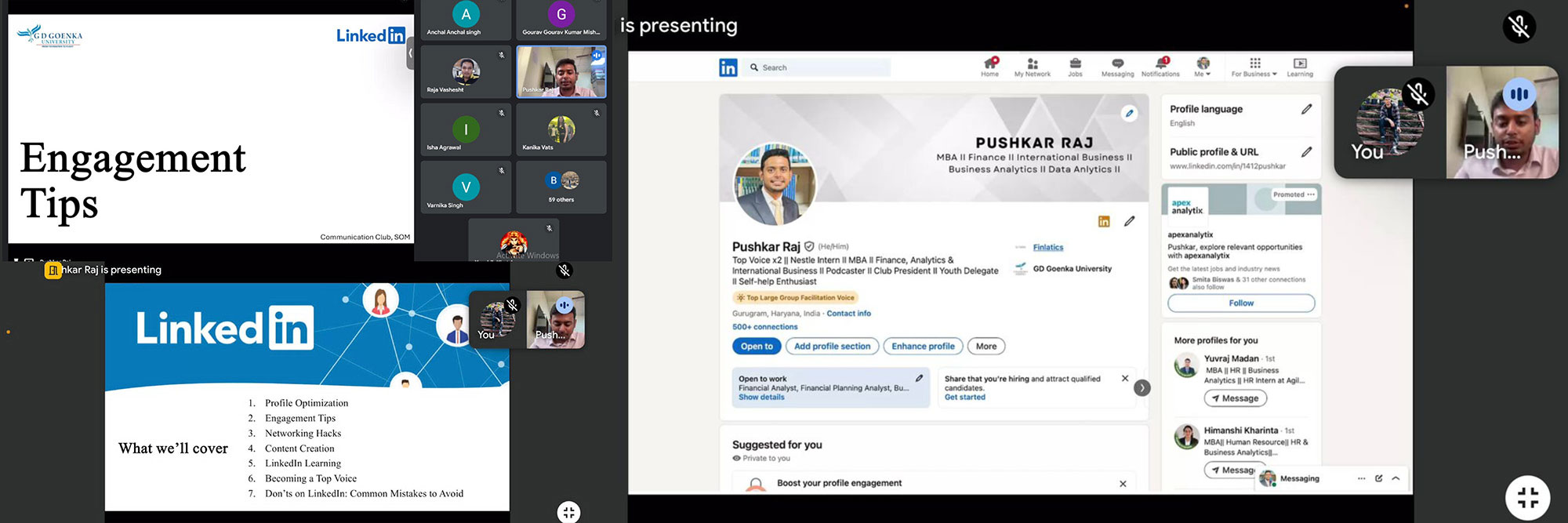 LINKEDIN OPTIMIZATION SESSION