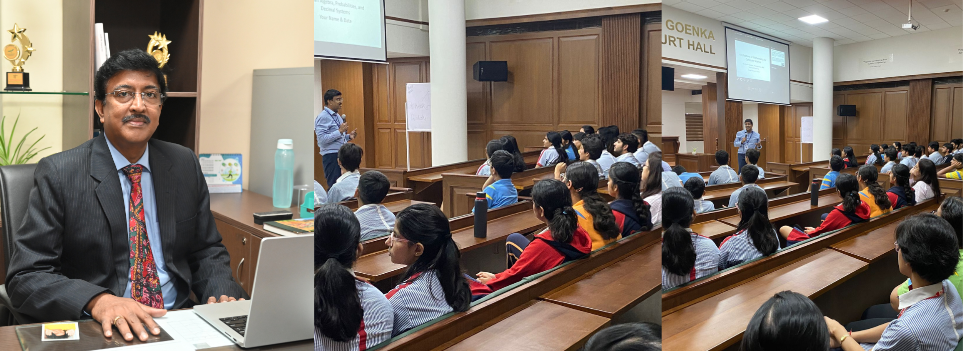 Sessions on ‘Applications of Mathematics in Computer Science’ for school students